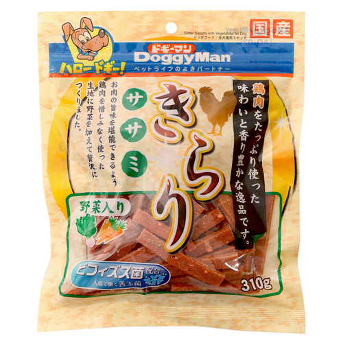 ドギーマン きらりササミ 野菜入り 310g