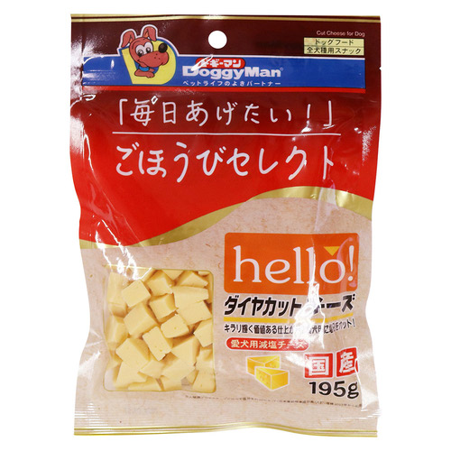 ドギーマン ごほうびセレクト hello! ダイヤカットチーズ 195g