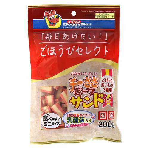 ドギーマン ごほうびセレクト チーささビーフサンド  200g