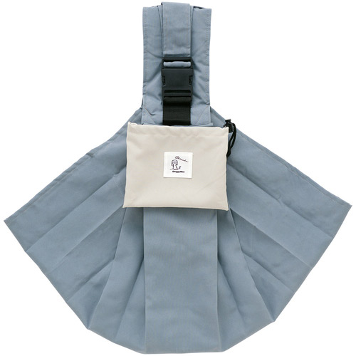 ドギーマン Chiccha！ パパッとたためる スリングキャリー ブルーグレー