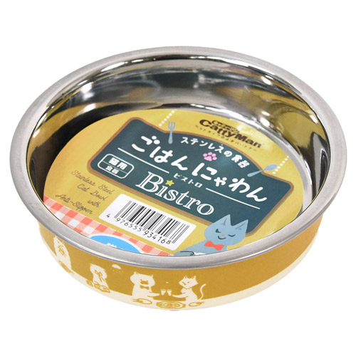 キャティーマン ステンレスの食器 ごはんにゃわん 猫用 ビストロ