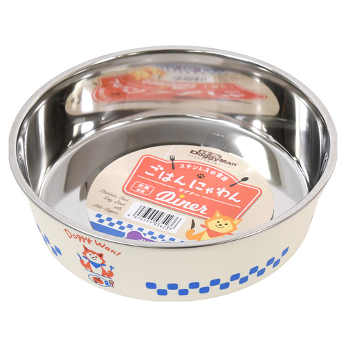 ドギーマン ステンレスの食器 ごはんにゃわん 犬用 S ダイナー