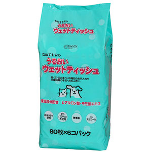 クリーンワン うるおいウェットティッシュ 80枚×6個パック 