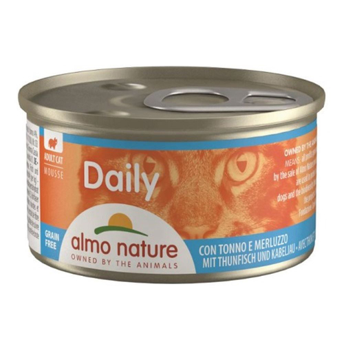 アルモネイチャー デイリーメニュー・キャットまぐろとタラ入りお肉のムース 85g