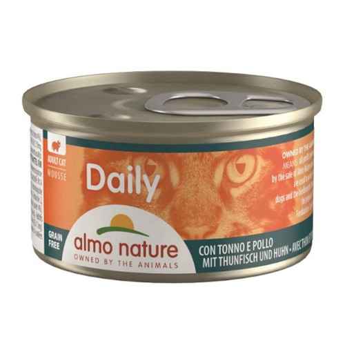 アルモネイチャー デイリーメニュー・キャットまぐろとチキン入りお肉のムース 85g