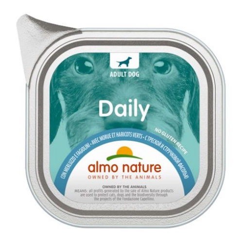 アルモネイチャー デイリーメニュードッグ たらとグリーンビーンズ入りお肉のご馳走 100g